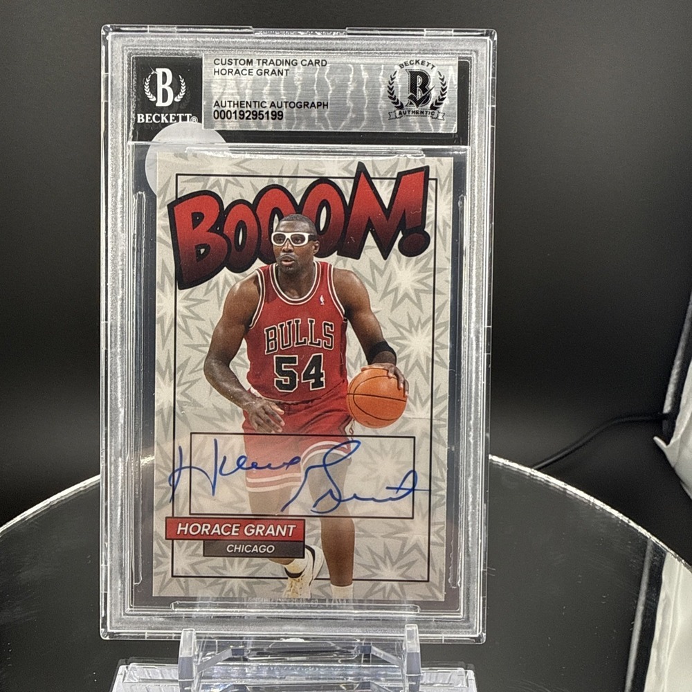 Horace Grant Autograph Beckett Chicago Bulls NBA Custom Trading Card #54